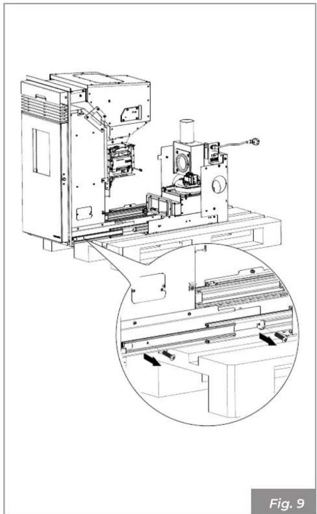 Palazzetti Ecofire KPE8 - Removal of the transport pallet - 3
