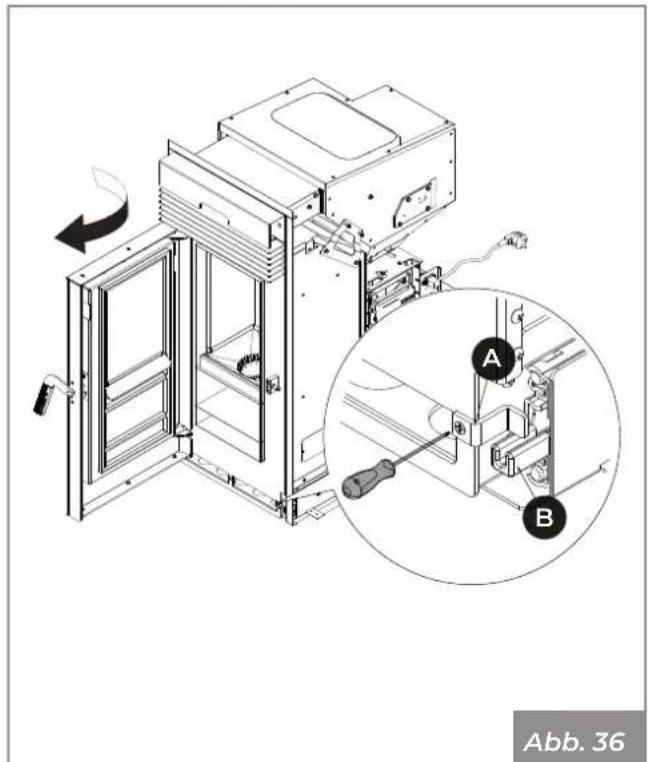 Palazzetti Ecofire KPE8 - Wartung des T-Stücks des Rauchabzugs - 1