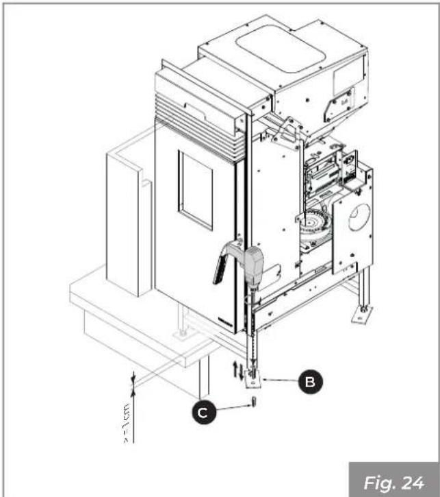 Palazzetti Ecofire KPE8 - Installazione generatore con piedistallo - 4