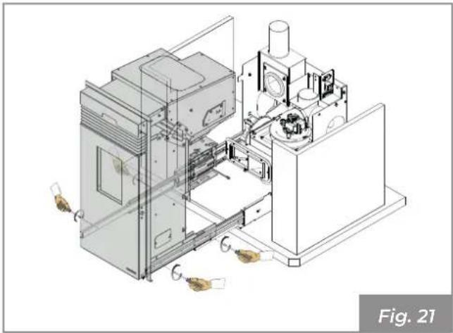 Palazzetti Ecofire KPE8 - Installazione generatore sul piano di un caminetto - 5