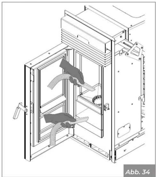 Palazzetti Ecofire KPE8 - Innenreinigung des Feuerraums - 2