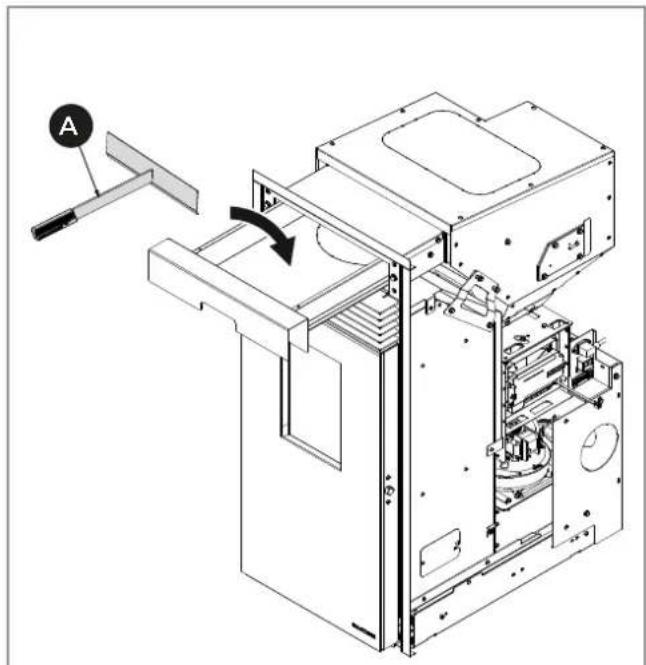 Palazzetti Ecofire KPE8 - Carga de pellets del cajón - 2