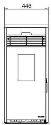 Palazzetti Ecofire KPE8 - Abmessungen - 1