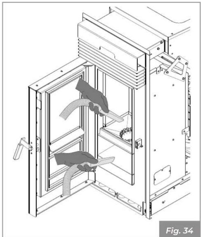 Palazzetti Ecofire KPE8 - Pulizia interna del focolare - 2