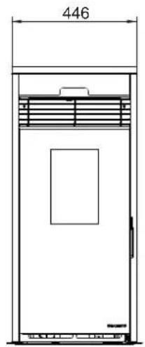 Palazzetti Ecofire KPE8 - Dimensions - 1