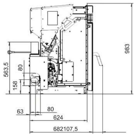Palazzetti Ecofire KPE8 - Abmessungen - 2
