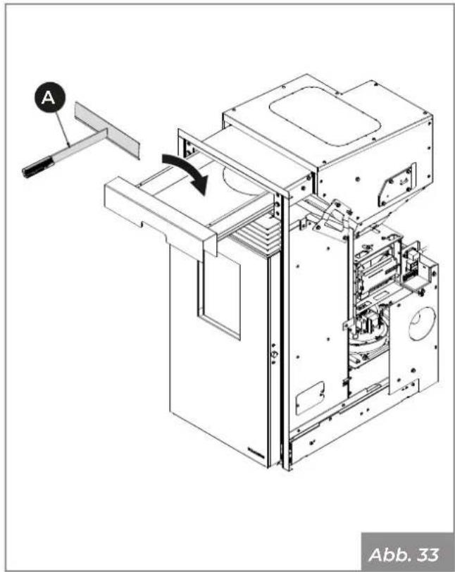 Palazzetti Ecofire KPE8 - Laden von Pellets aus einer Schublade - 2