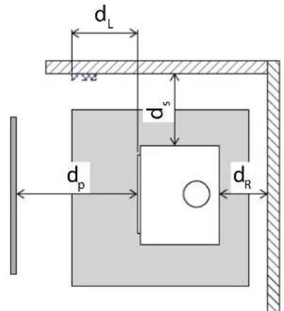 Palazzetti Ecopalex GTM 70S - Distances de sécurité minimales - 2