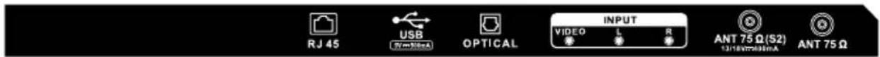 SENCOR SLE 32S810B - TV csatlakozók - 3