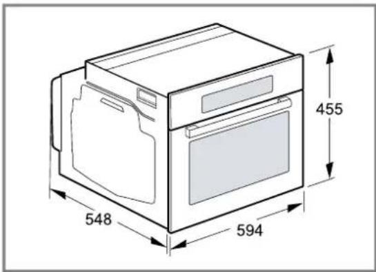 BOSCH CMG976KB1F - Dimensions de l'appareil - 1