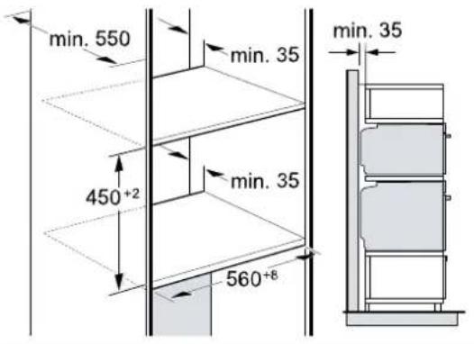 BOSCH CMG976KB1F - Installation de deux appareils superposés - 1