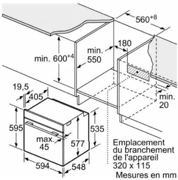 BOSCH HBG774KB1FB - Dimensions: - 4