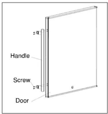 Summit ALFZ53Y - INSTALLING THE STAINLESS STEEL HANDLE - 1