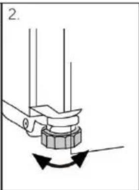 HOOVER HONUQ2L513EWH - Alignement de l'appareil - 2