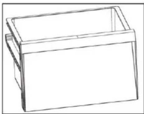HOOVER HONUQ2L513EWH - Cassetto di conservazione del congelatore - 1