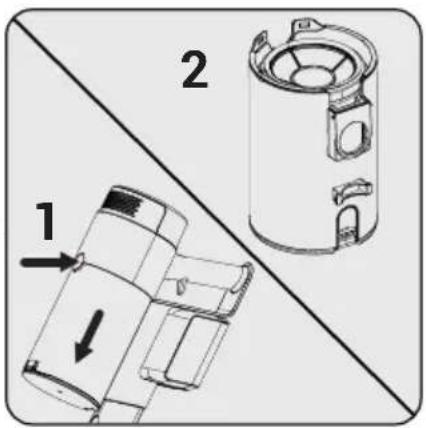 BEKO PowerClean PC 5500 - Curățarea filtrelor și a recipientului pentru praf - 4