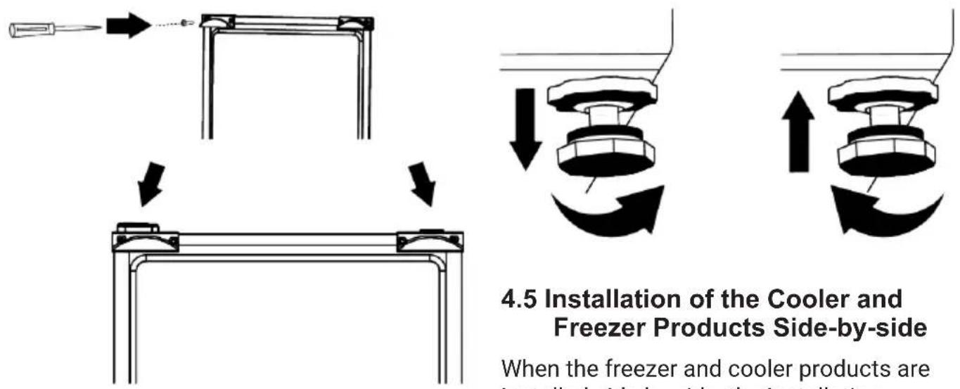 BEKO GLPN 66820 X - Attaching the Plastic Wedges - 1