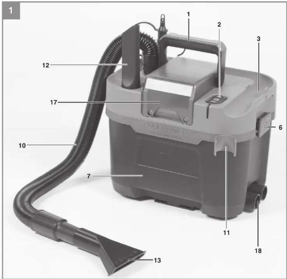 EINHELL TP-VC 18/10 Li BL L - 1