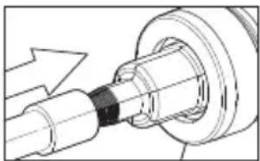 MILWAUKEE M18 2632-20 - ⚠PRECAUCIÓN Si no se realiza una lubricación correcta (excesiva o insuficiente), pueden efectuarse conexiones defectuosas y provocarse daños a la propiedad. - 1