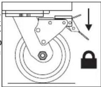 MILWAUKEE 48-22-8586 - Using the Caster Brakes - 1