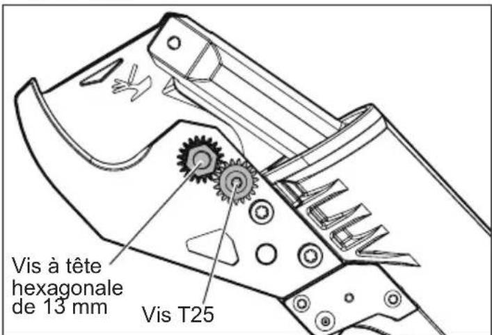 MILWAUKEE M18 3008-20 - Enlèvement / installation de la lame de coupe - 1