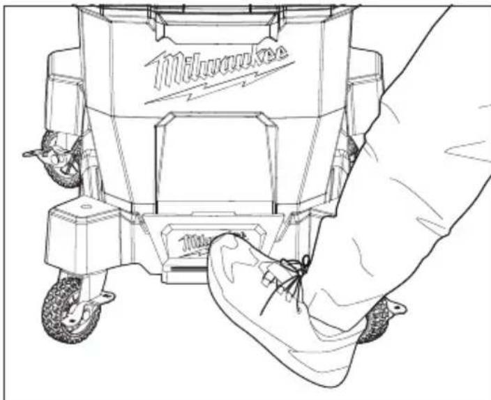 MILWAUKEE M18 Fuel NEXUS 0920-20 - Attaching/Removing the Vacuum Cart - 2