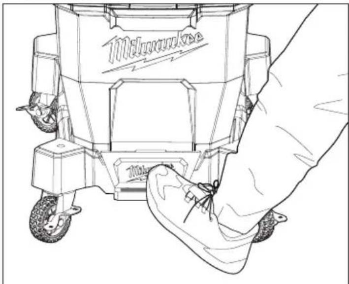 MILWAUKEE M18 Fuel NEXUS 0920-20 - Fixation / enlèvement du chariot pour secs et humides aspirateur - 2
