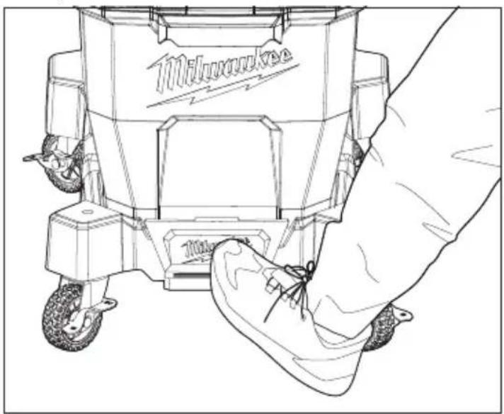 MILWAUKEE M18 Fuel NEXUS 0920-20 - Fijación / retireo del carrito de aspiradora de residuos secs/húmedos - 2