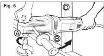 MILWAUKEE 1680-20 - Bracing for forward rotation - 2