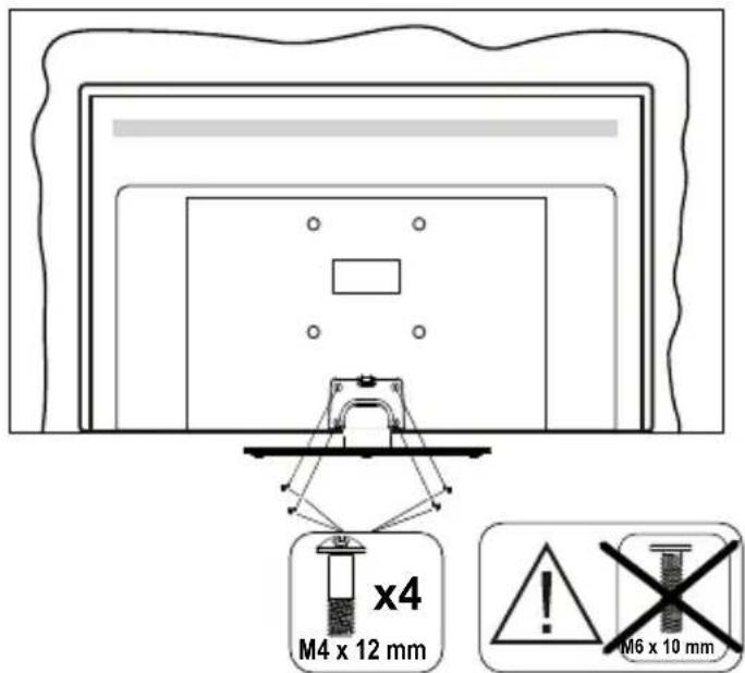 PANASONIC TV-50W83AE6 - Montage du socle - 3