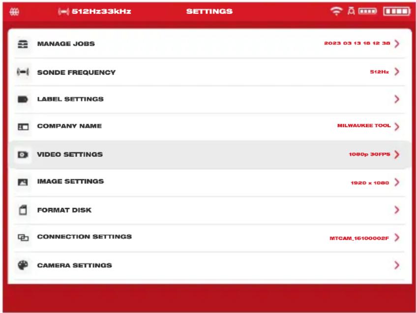 MILWAUKEE M18 2970-20 - Video Settings - 1