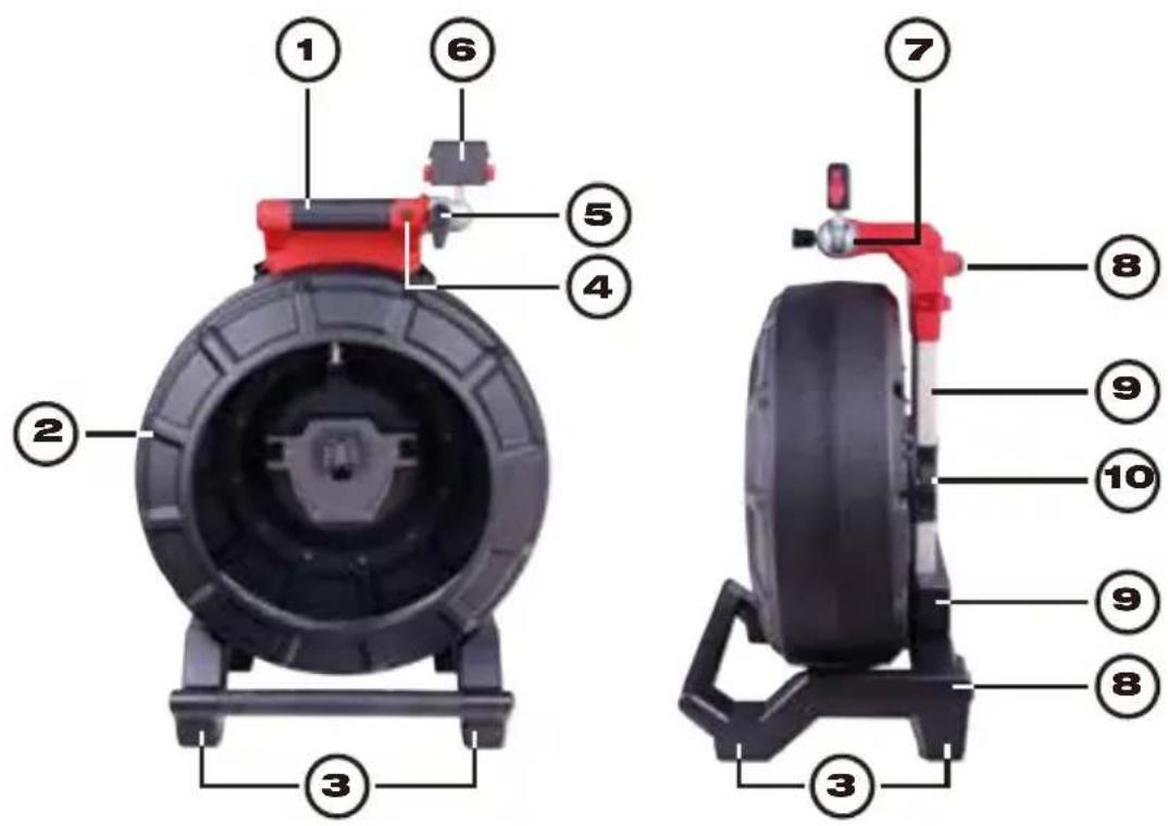 MILWAUKEE M18 2970-20 - Generalidades del tiralíneas de inspección de tuberías de rigidez media de 36.5 m (120') - 1