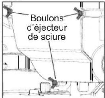 Boulons d'éjecteur de sciure