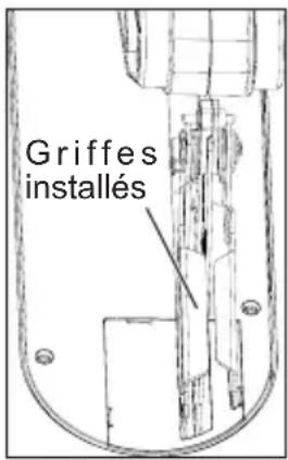 Griffes installés
