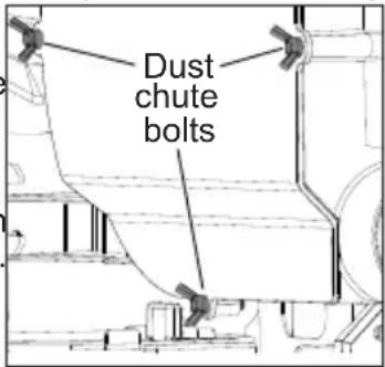 MILWAUKEE M18 Fuel ONE-KEY 2736-20 - Clearing a Jam/Cleaning the Dust Chute To clear a jam: - 1