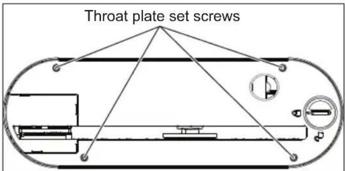 MILWAUKEE M18 Fuel ONE-KEY 2736-20 - AWARNING Always use the appropriate throat plate for the operation. Different blades may require different throat plates. Never operate the saw without a throat plate in place. - 1