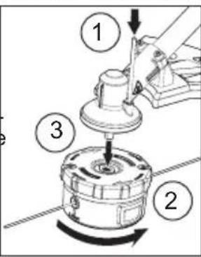 MILWAUKEE M18 Fuel 3015-20 - Enlèvement/installation du taille-bordures - 1