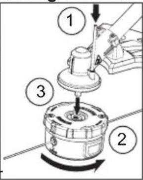 MILWAUKEE M18 Fuel 3015-20 - Removing/Installing the String Trimmer - 1
