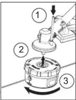 MILWAUKEE M18 Fuel 3015-20 - Removing/Installing the String Trimmer - 2