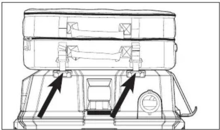 MILWAUKEE M18 Fuel 0910-20 - Installation / enlèvement de la sacoche de rangement pour accessoires - 1