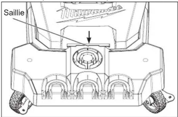 MILWAUKEE M18 Fuel 0910-20 - Fixation / enlèvement du chariot pour secs et humides aspirateur - 1