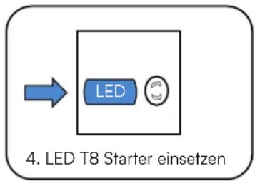 V-TAC VT-007 - Installation und Austausch der Leuchtstofflampe (einzelner magnetischer Vorschaltkreis) - 5