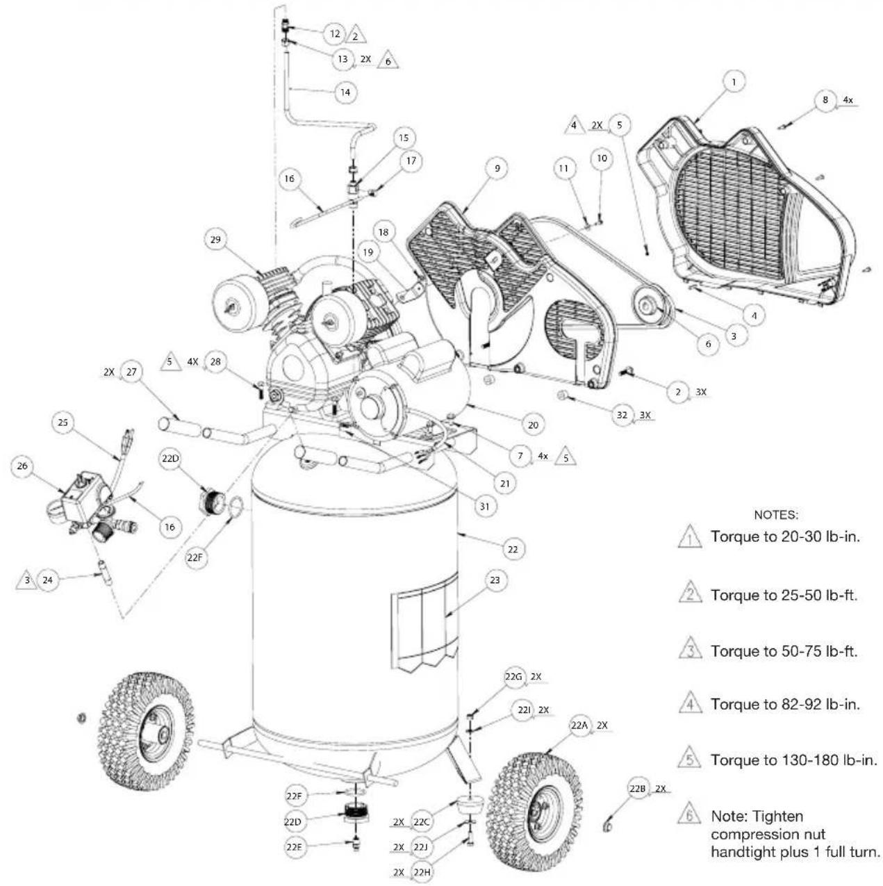 Porter-Cable PXCMLC1683066 - PARTS DRAWING - 1