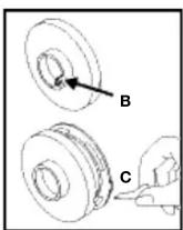 Master Lock SLCHKE26D - Remove inside trim / Retirer la garniture intérieure / Retire el reborde interior - 2