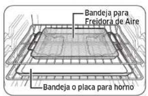 SAMSUNG NSE6DG8550SR - Cómo configurar el horno para el modo Freidora de Aire - 1