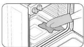 SAMSUNG NSE6DG8550SR - How to set the oven for steam-cleaning - 2