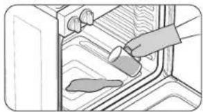 SAMSUNG NSE6DG8550SR - How to set the oven for steam-cleaning - 1