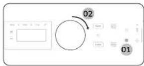 SAMSUNG NSE6DG8550SR - To set the clock - 1