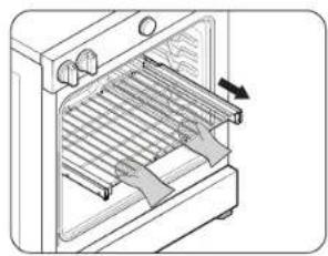 SAMSUNG NSE6DG8550SR - Using the gliding rack - 3