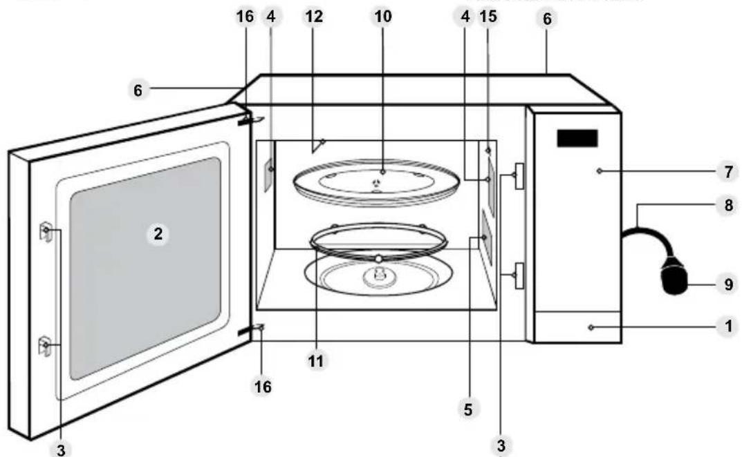 PANASONIC NN-GT66QM - Turscharniere - 1